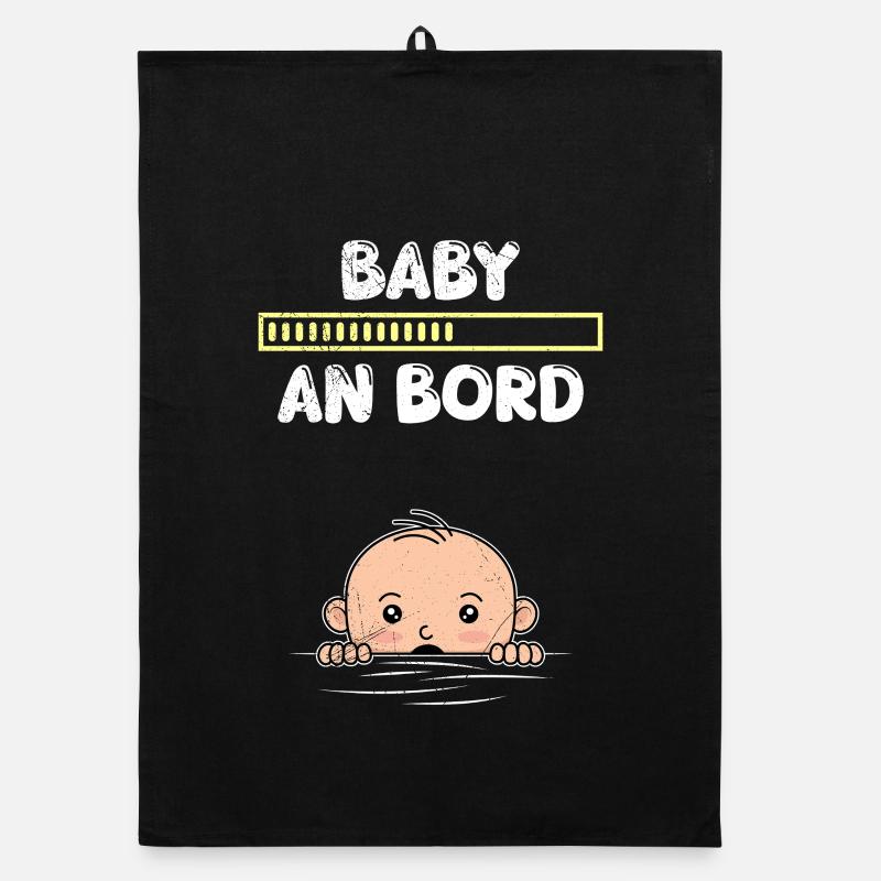 Femmes enceintes BÉBÉ À BORD Drôle Torchon bio