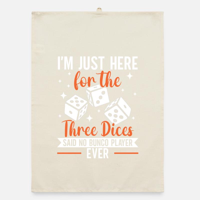Bunco Squad Dice Player Board Games Gift Organic dish towel