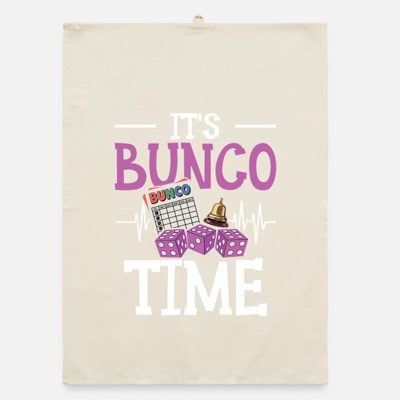 Bunco Players Play Bunco Gift Organic dish towel