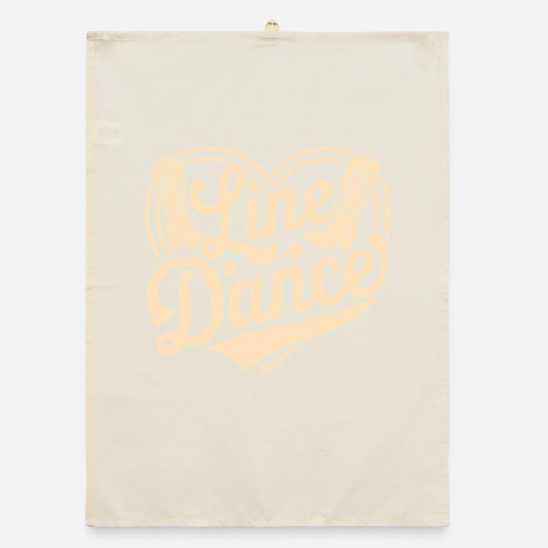 Line Dance Organic dish towel