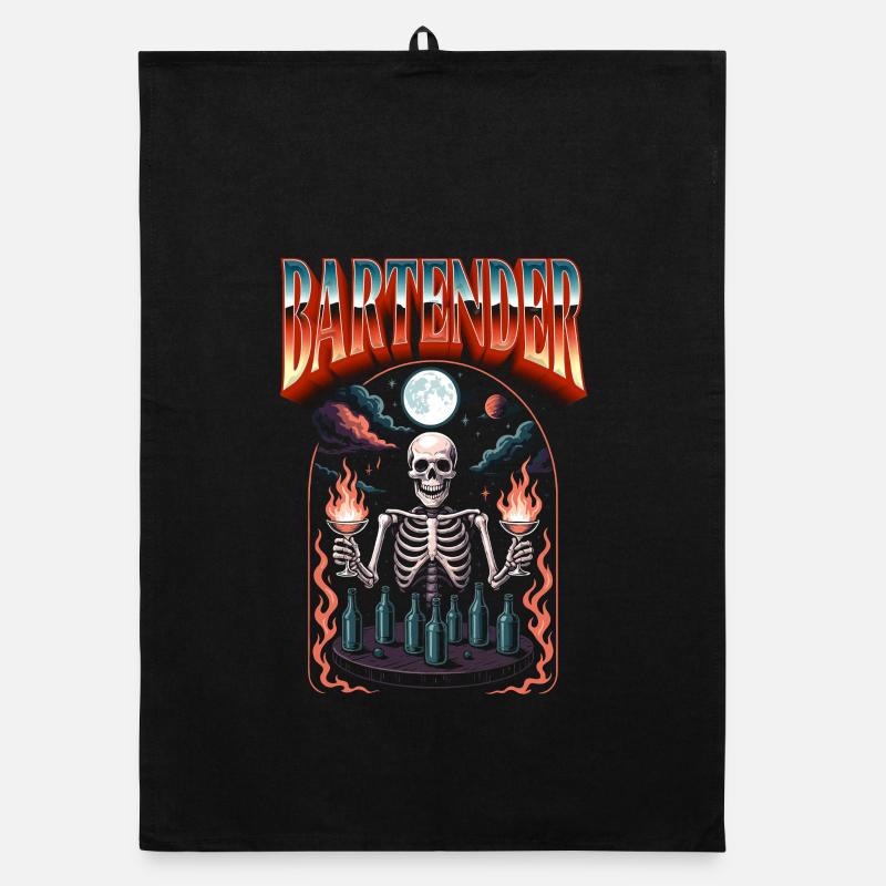 Bartender Halloween barman bartender Organic dish towel