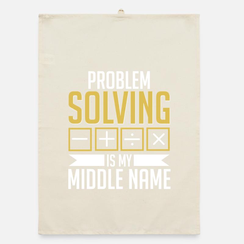 Mathe Mathelehrer Problem Solving My Middle Name Organic Geschirrtuch