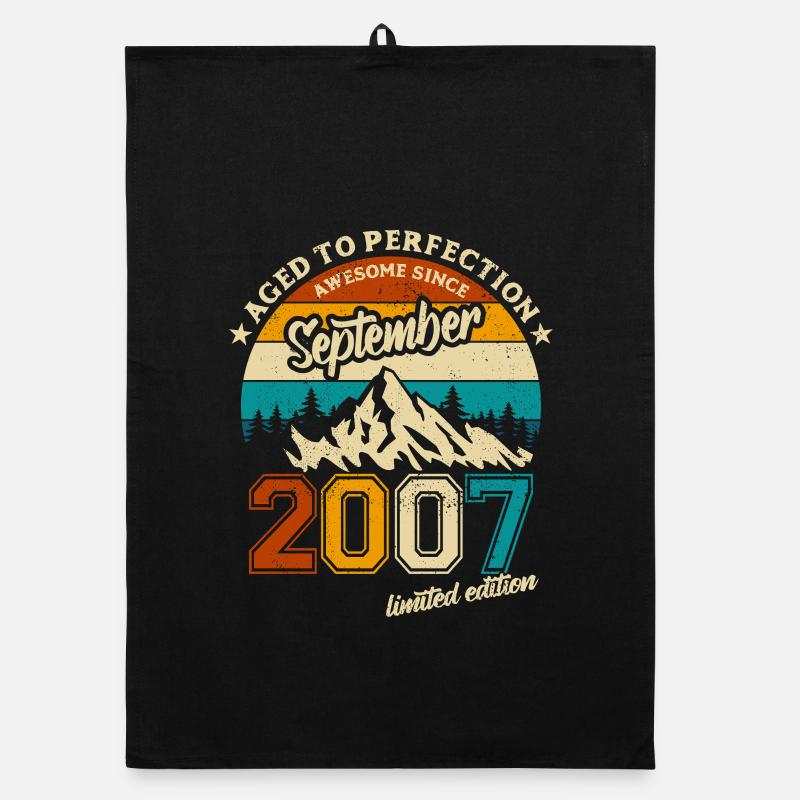 Limited Edition September 2007 Geburtstag Geschenk Organic Geschirrtuch
