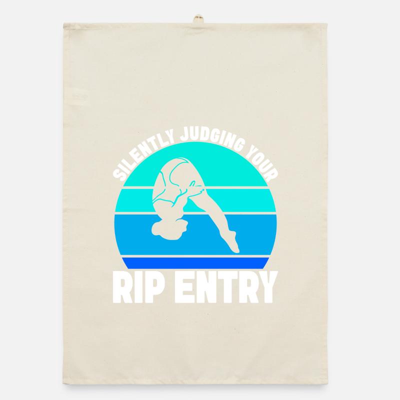 Diving diving board Organic dish towel
