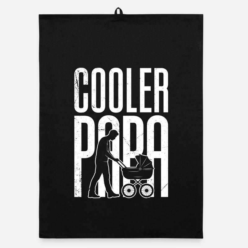 Futur papa COOL DAD Drôle Torchon bio
