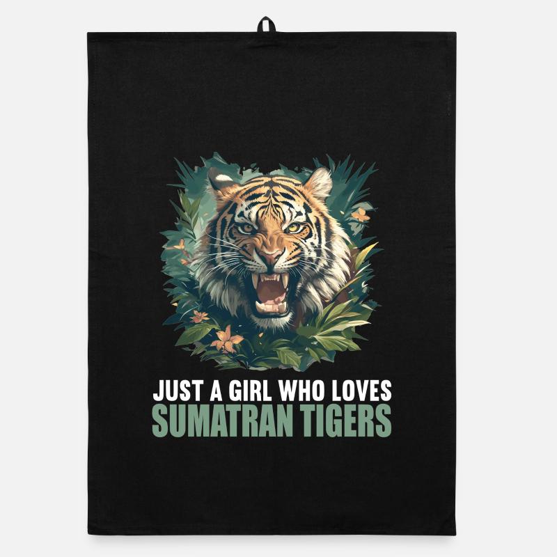 Sumatran tiger Organic dish towel