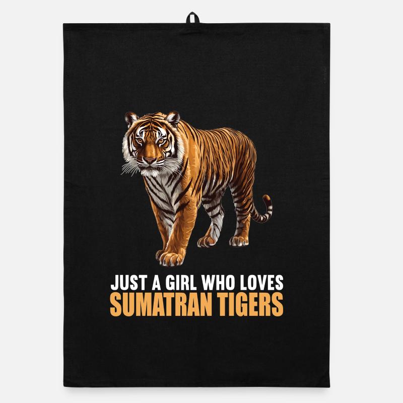 Sumatran tiger Organic dish towel