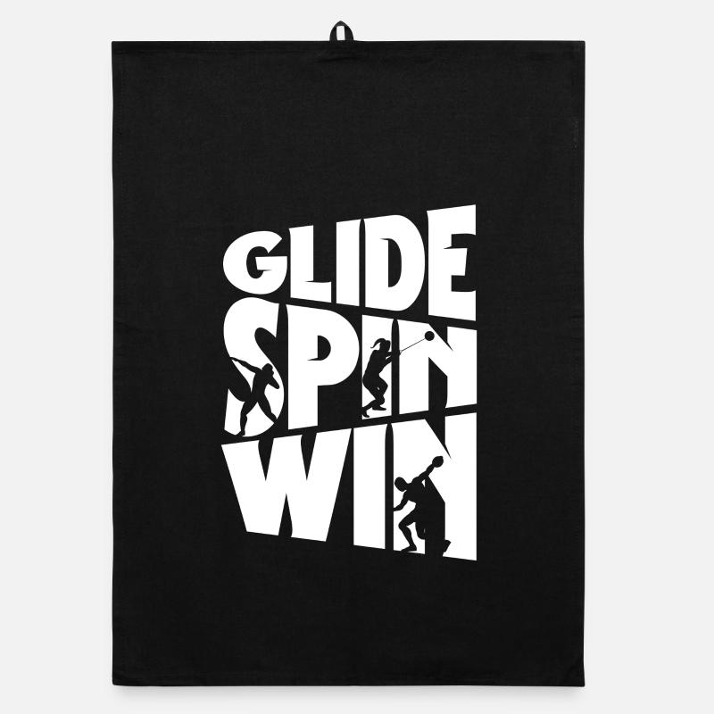 Shot Put Shot Put Shot Put Glide Spin Win Organic dish towel