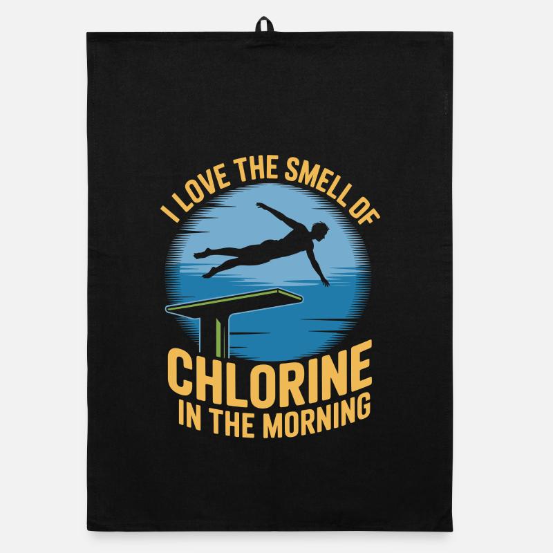 Diving diving board Organic dish towel