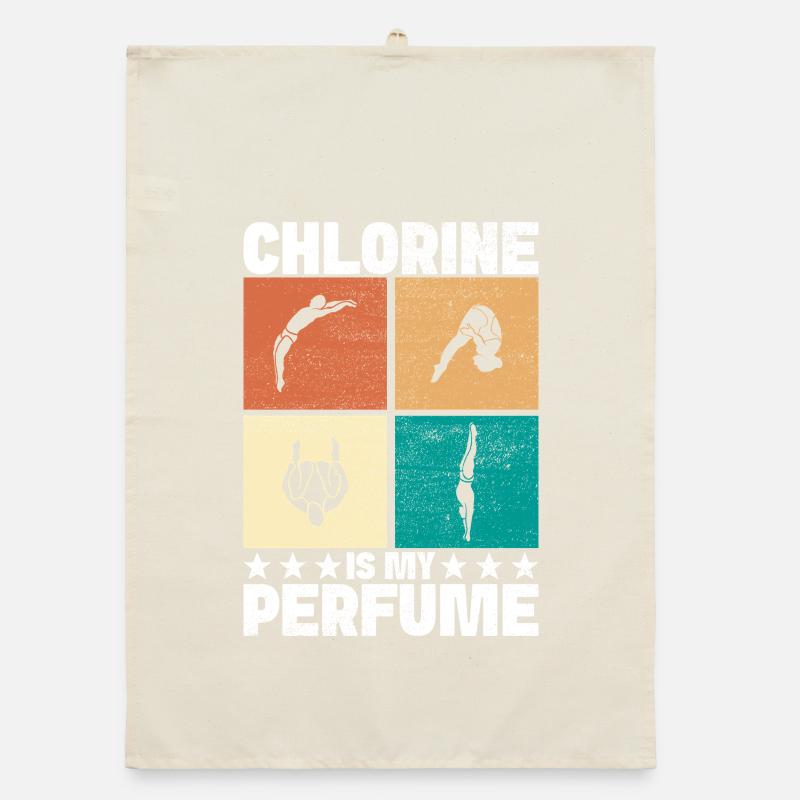 Diving diving board Organic dish towel