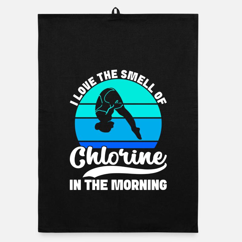 Diving diving board Organic dish towel