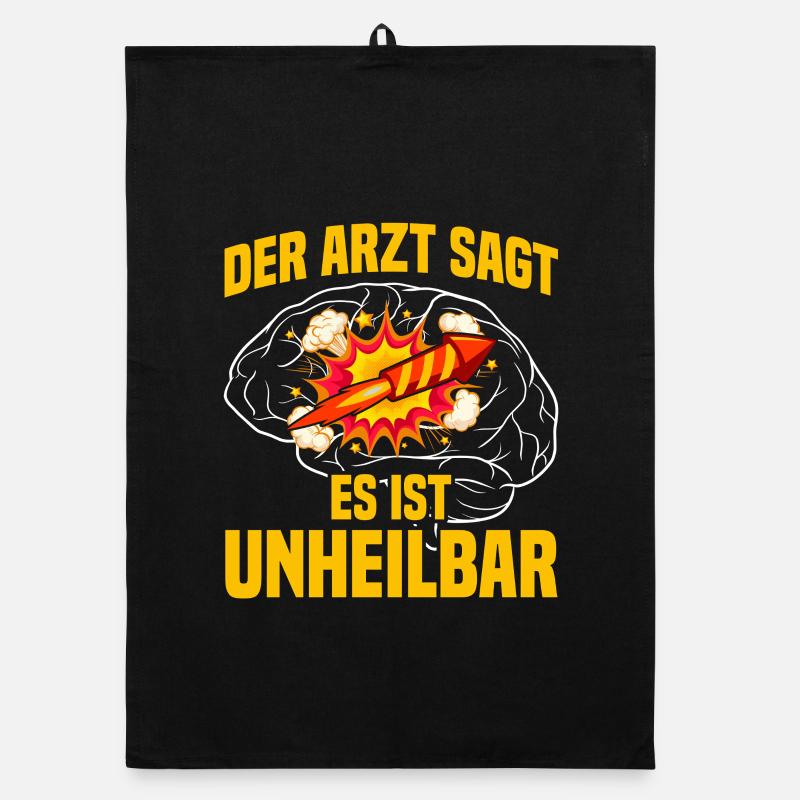 Incurable: Pyrotechnicians, fireworks, fireworks Organic dish towel