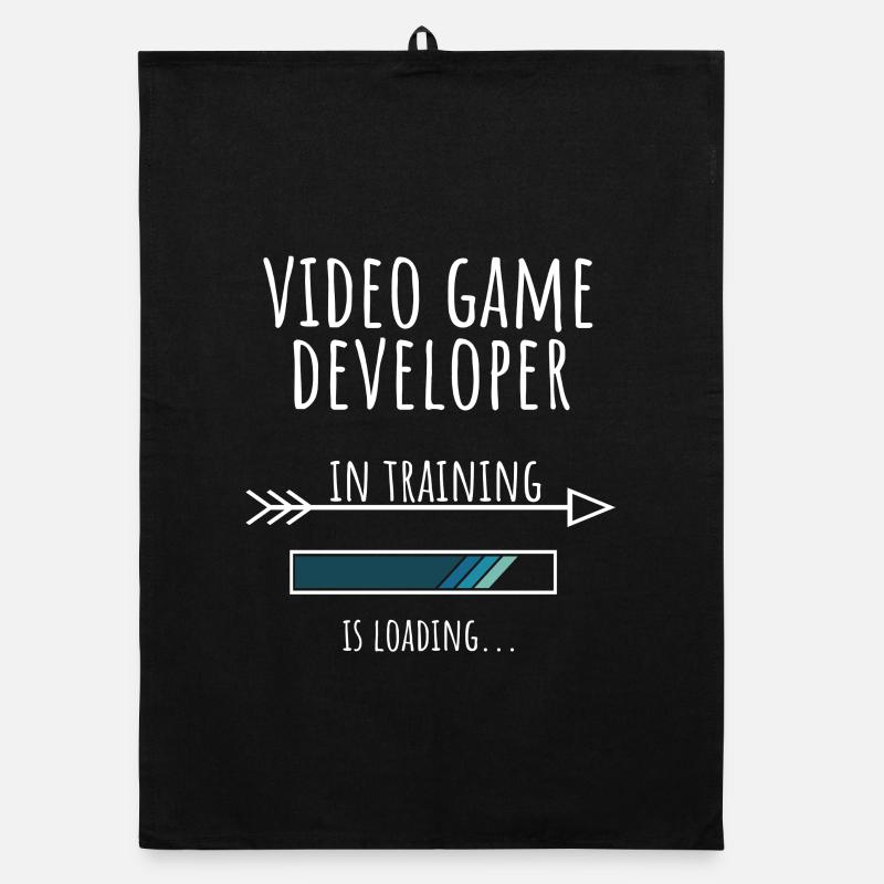 Video Game Developer Geschenk Beruf Ausbildung Organic Geschirrtuch