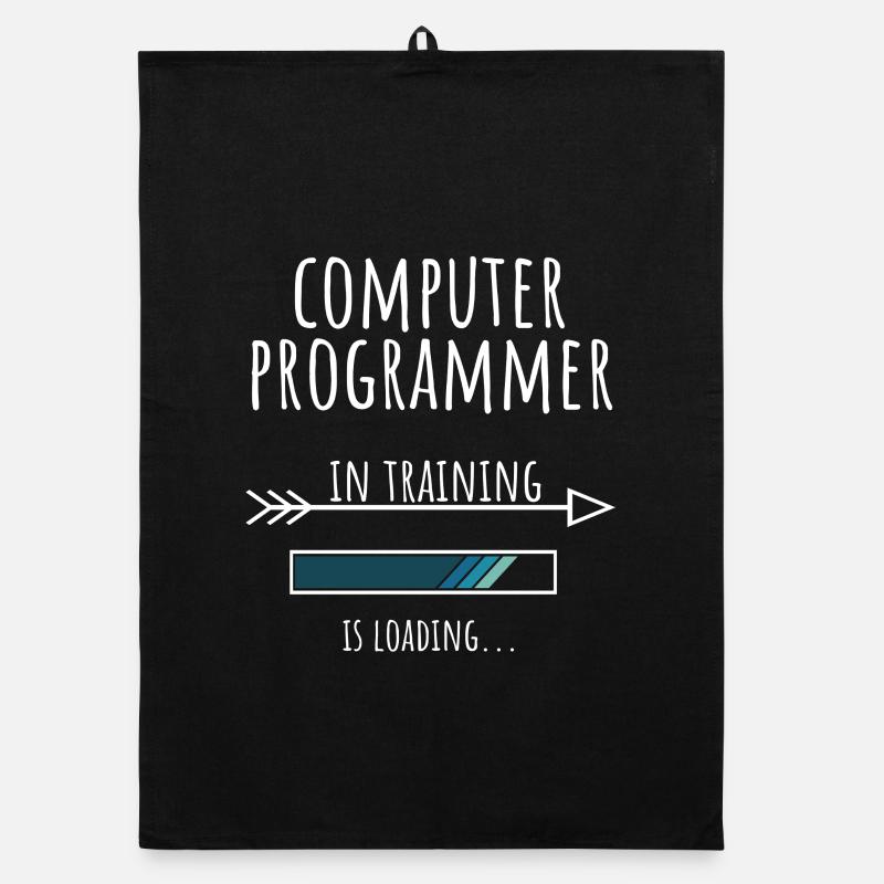 Geschenk Beruf Ausbildung Computerprogrammierer Organic Geschirrtuch