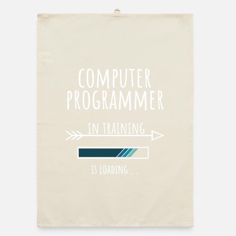 Cadeau Profession Formation Programmeur informatique Torchon bio