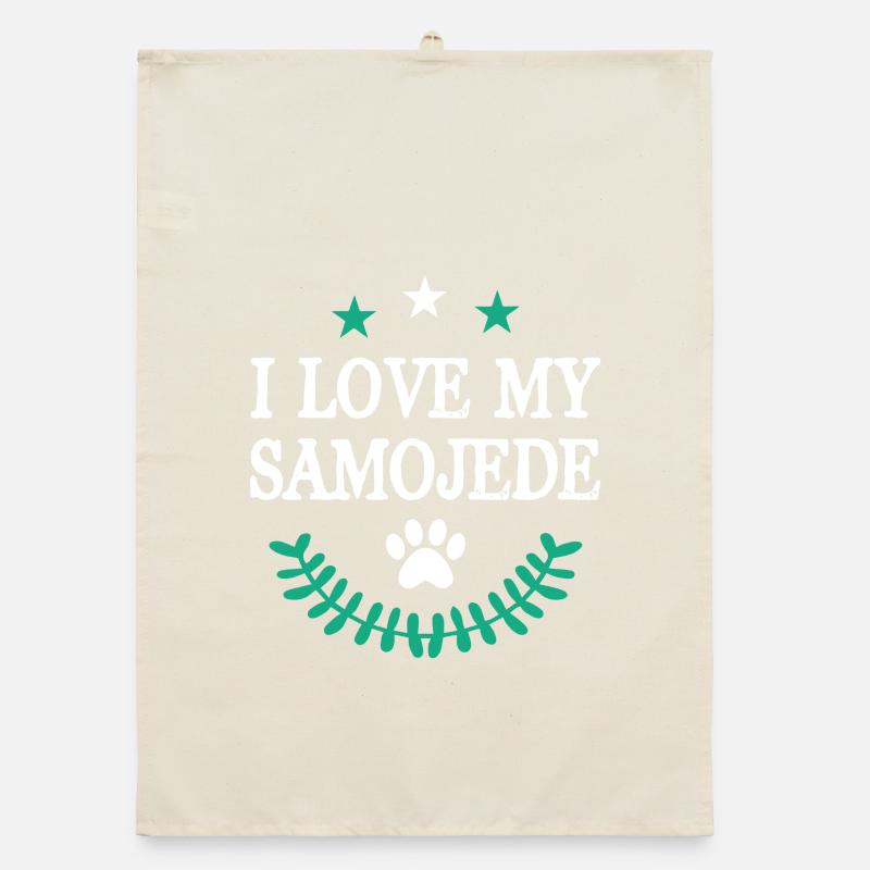 Samoyed Organic dish towel