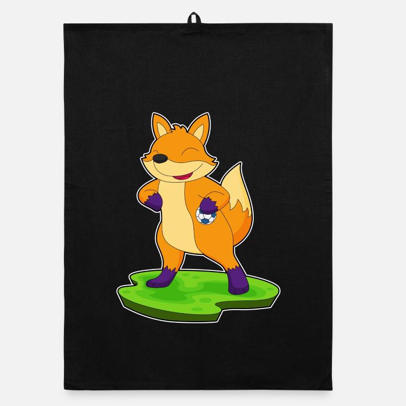 Fuchs Handball Player Handball Organic dish towel