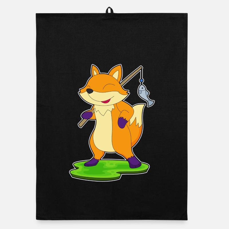 Renard pêcheur Pêche Torchon bio