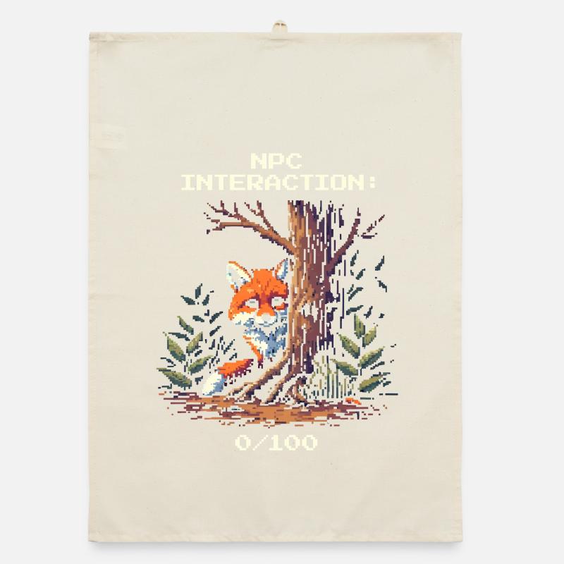 NPC-Interaktion: 0/100 | Introversion Humor Organic Geschirrtuch