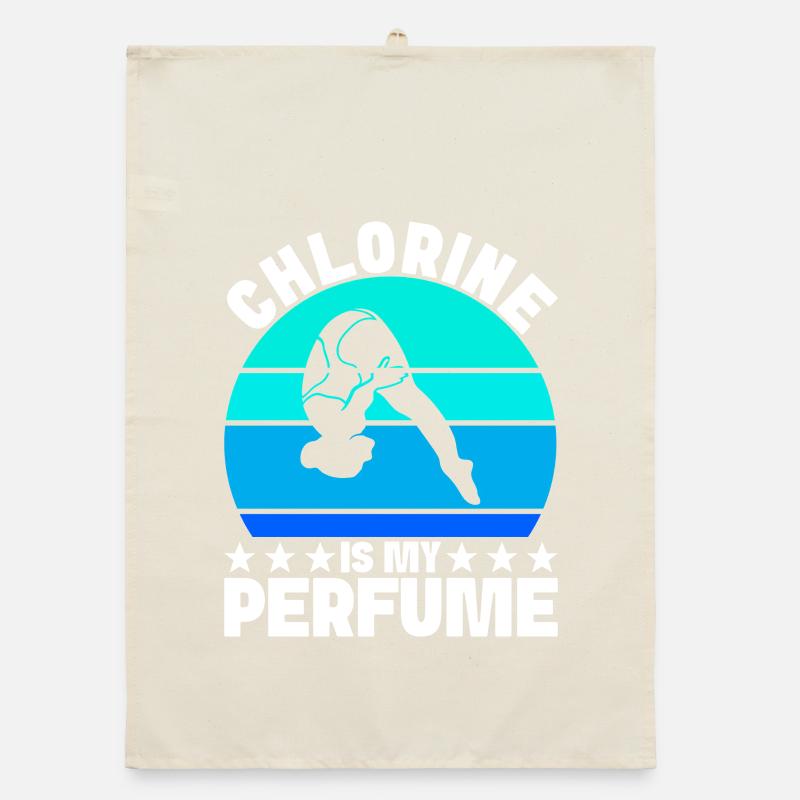 Diving diving board Organic dish towel