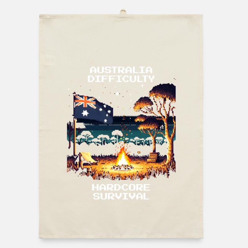 Australien: Hardcore-Survival | Outback Organic Geschirrtuch