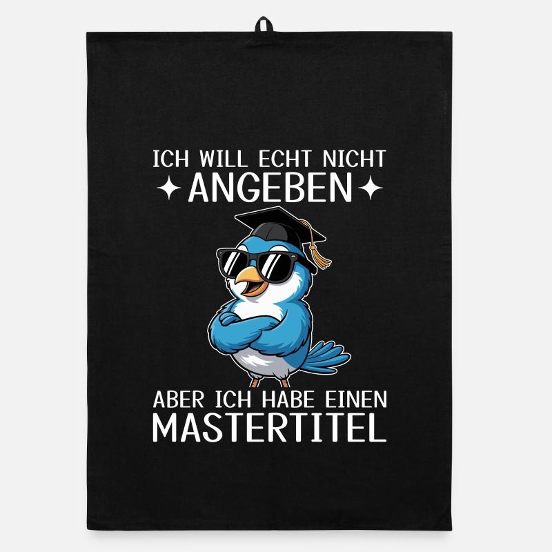Master Abschluss geschafft - Mastertitel Organic Geschirrtuch