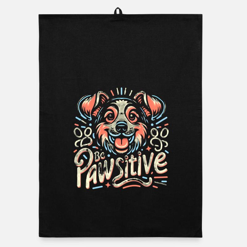 Be pawsitive süßer Hund Organic Geschirrtuch