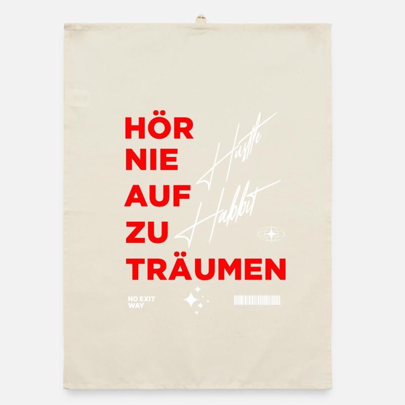 Tendance motivante Conception d’impression graphique Torchon bio