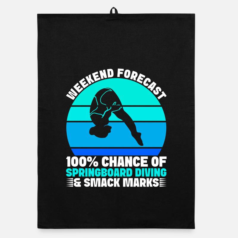 Diving diving board Organic dish towel