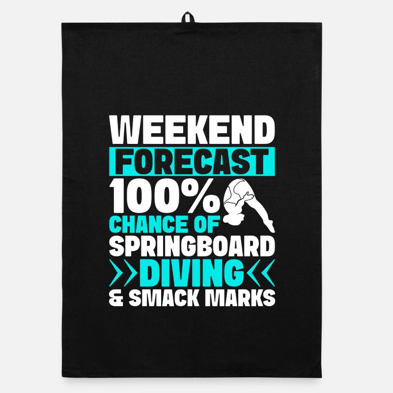 Diving diving board Organic dish towel