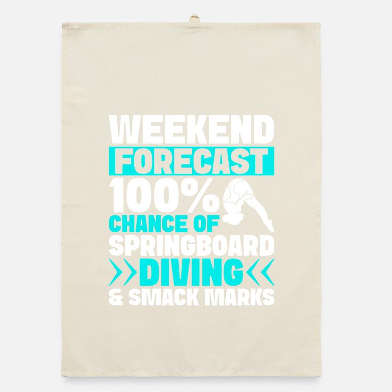Diving diving board Organic dish towel