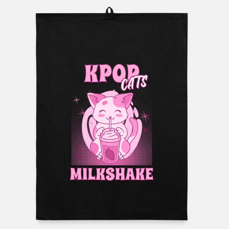 KPOP Chats avec Milkshake Corée du Sud Séoul Torchon bio