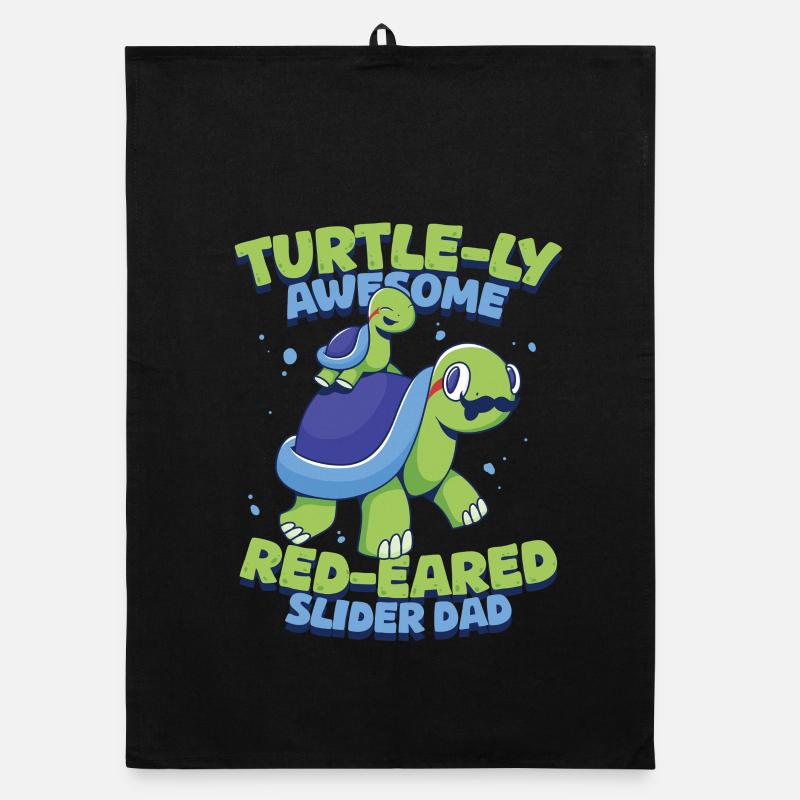 Red-eared Turtle Organic dish towel