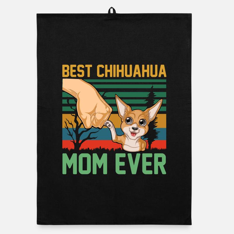 Chihuahua Mutter Organic Geschirrtuch