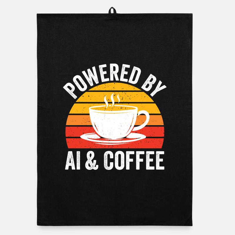 Propulsé par l’IA et le graphique du café Torchon bio