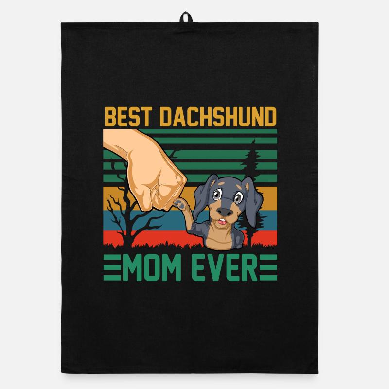 Beste Dackelmutter aller Zeiten Organic Geschirrtuch