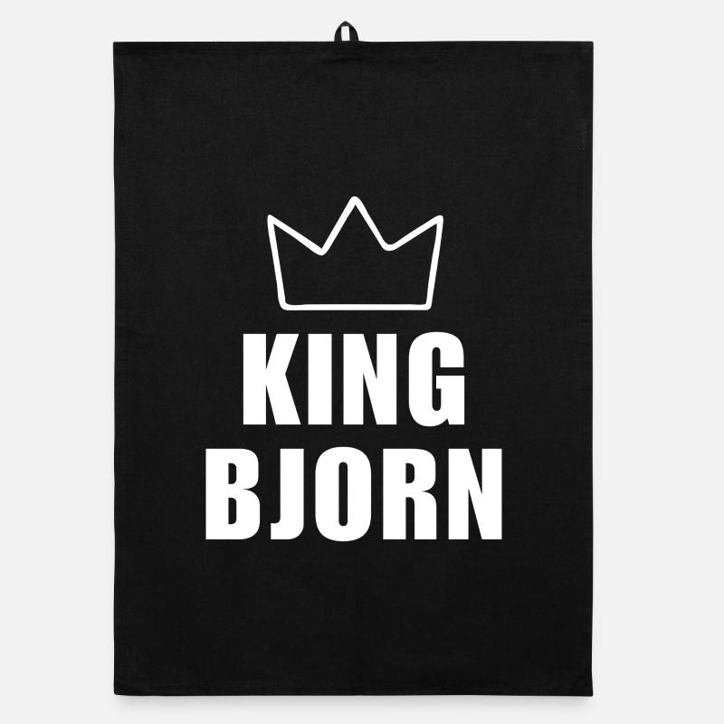 König Björn Krone Shirt – Name beginnt mit B Organic Geschirrtuch