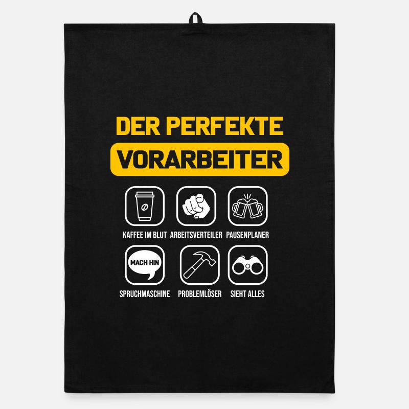 Der perfekte Vorarbeiter Polier Baustelle Bau Organic Geschirrtuch