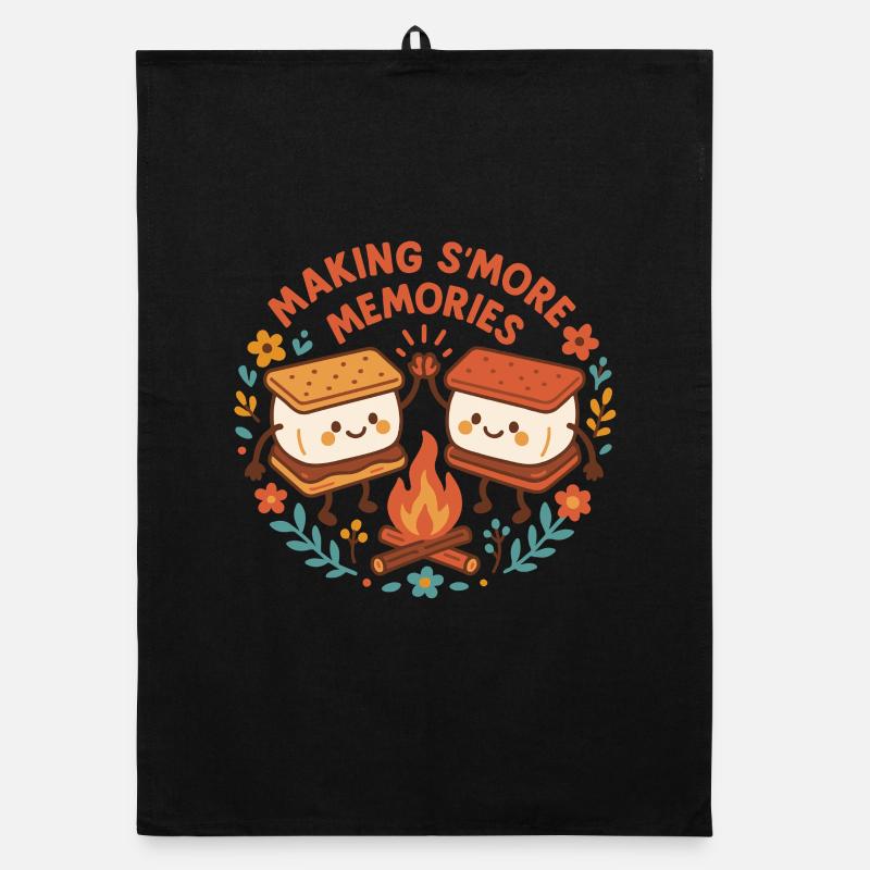S’more Memories Make Fun Camping Camper Torchon bio