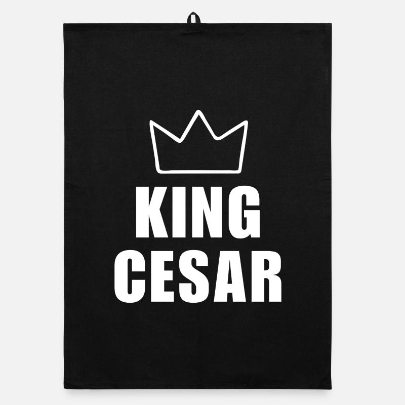 King Cesar Crown Shirt – Name beginnt mit C Organic Geschirrtuch