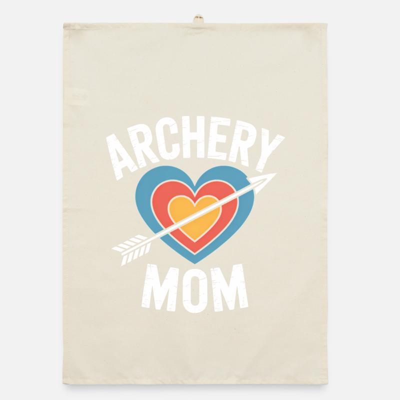Bogenschießen Spruch Mutter Bogenschießen Geschenk Organic Geschirrtuch