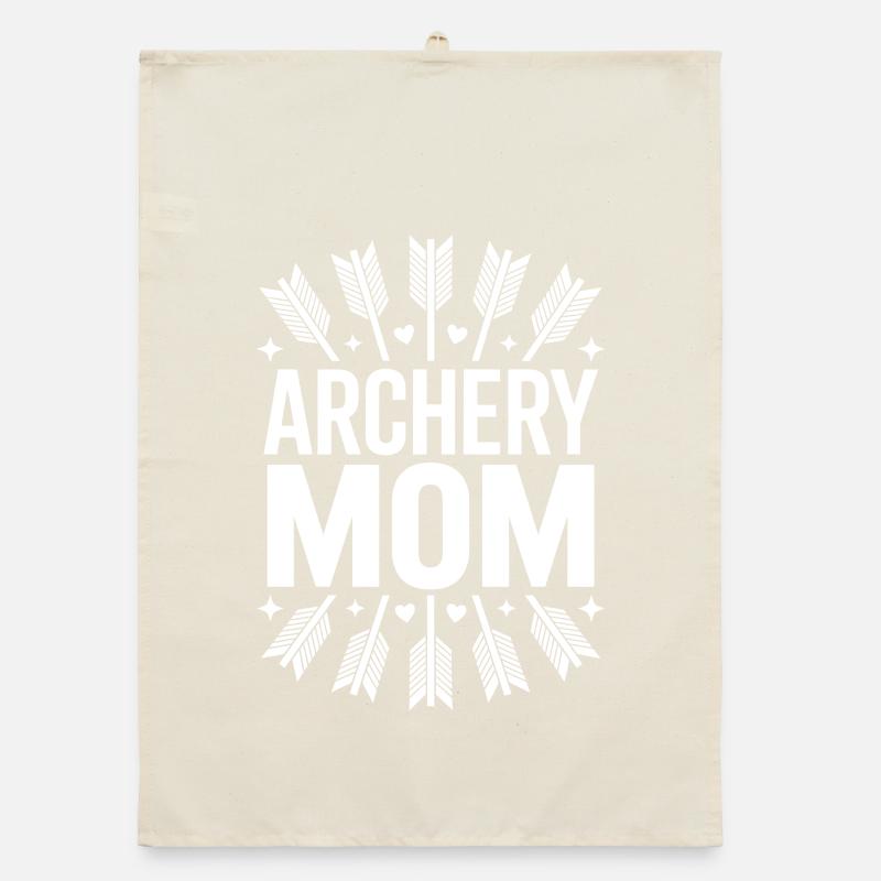 Bogenschießen Spruch Mutter Bogenschießen Geschenk Organic Geschirrtuch