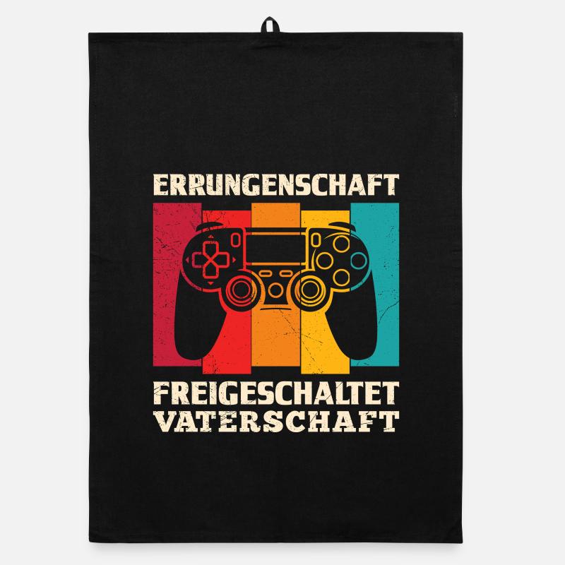 Expectant Father ACHIEVEMENT UNLOCKED Organic dish towel