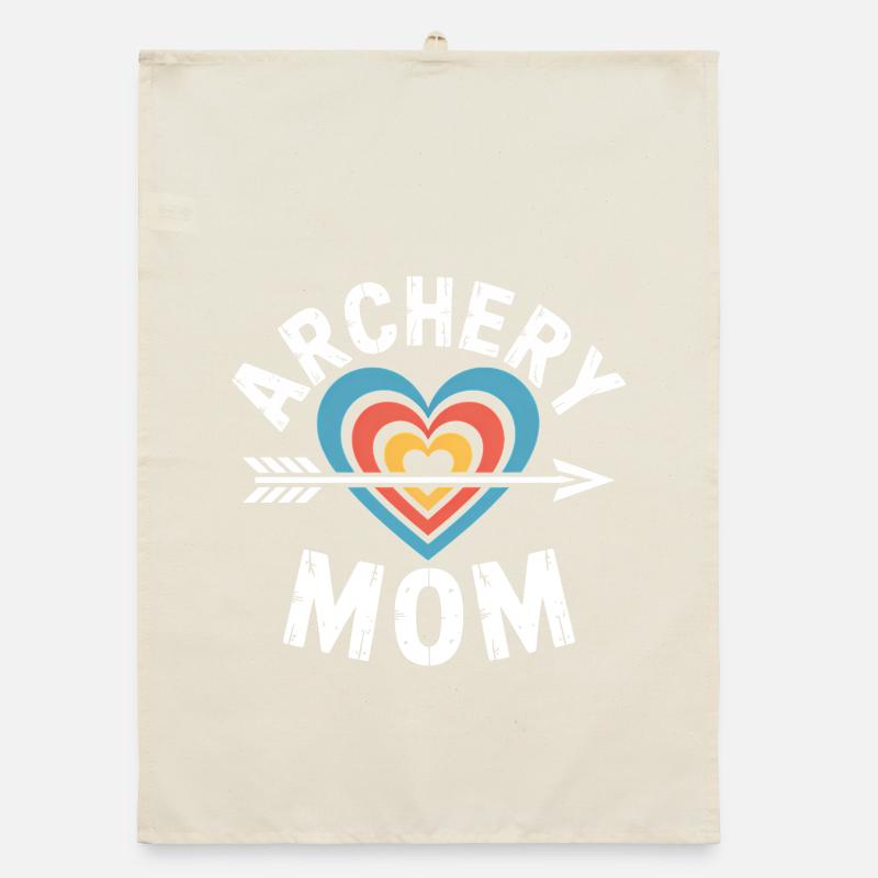 Bogenschießen Spruch Mutter Bogenschießen Geschenk Organic Geschirrtuch