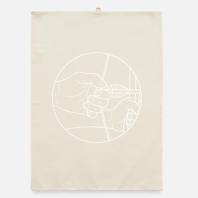 Archery Archer Target Design Organic dish towel