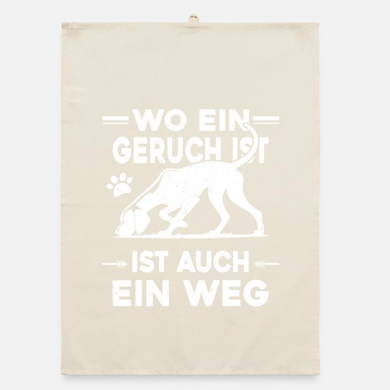 Mantrailing - Wo ein Geruch da ein Weg Organic Geschirrtuch