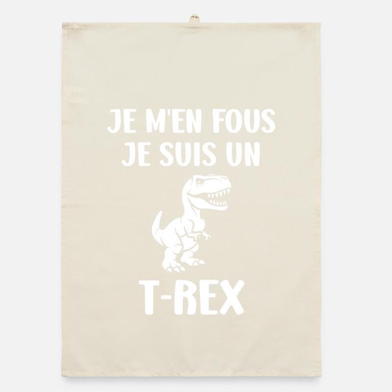 T-Rex Humorous Expression Organic dish towel