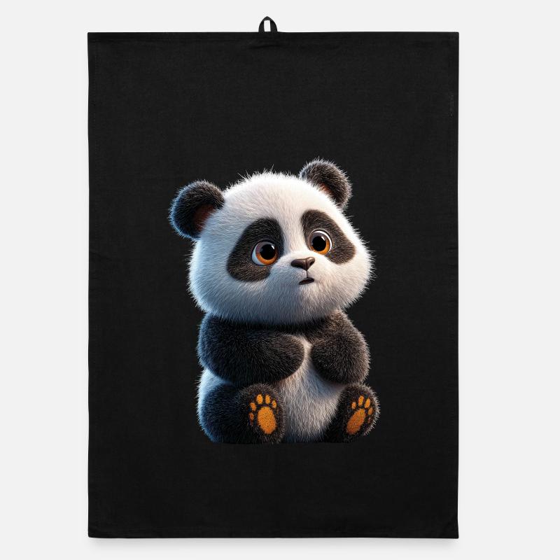 Panda Bear Giant Pandas Giant Panda Cute Panda Bear Organic dish towel