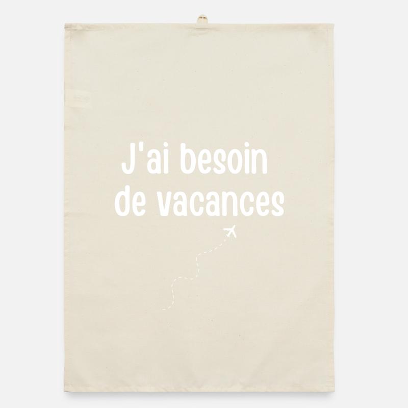 I need a vacation Organic dish towel