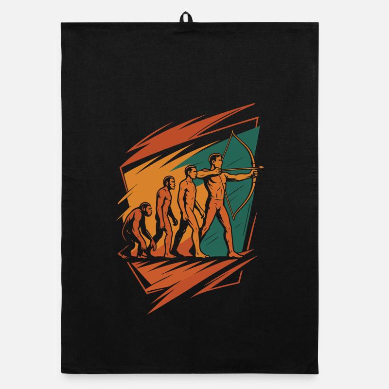 Évolution du tir à l'arc Archer Arc Cible Torchon bio